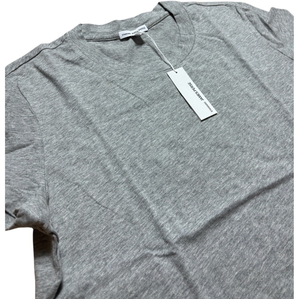 James Perse Women's Size 3 Standard Gray Short Sleeve T Shirt Made In USA NWT - Picture 3 of 7
